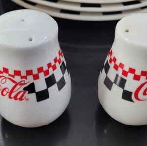 Vintage Coca-Cola Dinner Set - Checkered Logo 1996